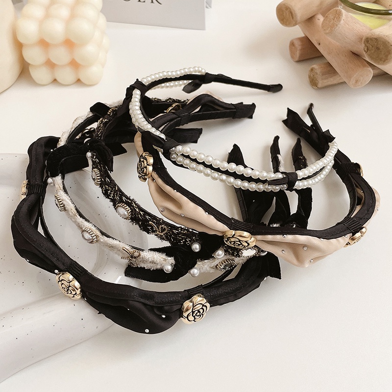 Băng Đô Đính Ngọc Trai Phong Cách Hàn Quốc Kiểu Dáng Mới 2022