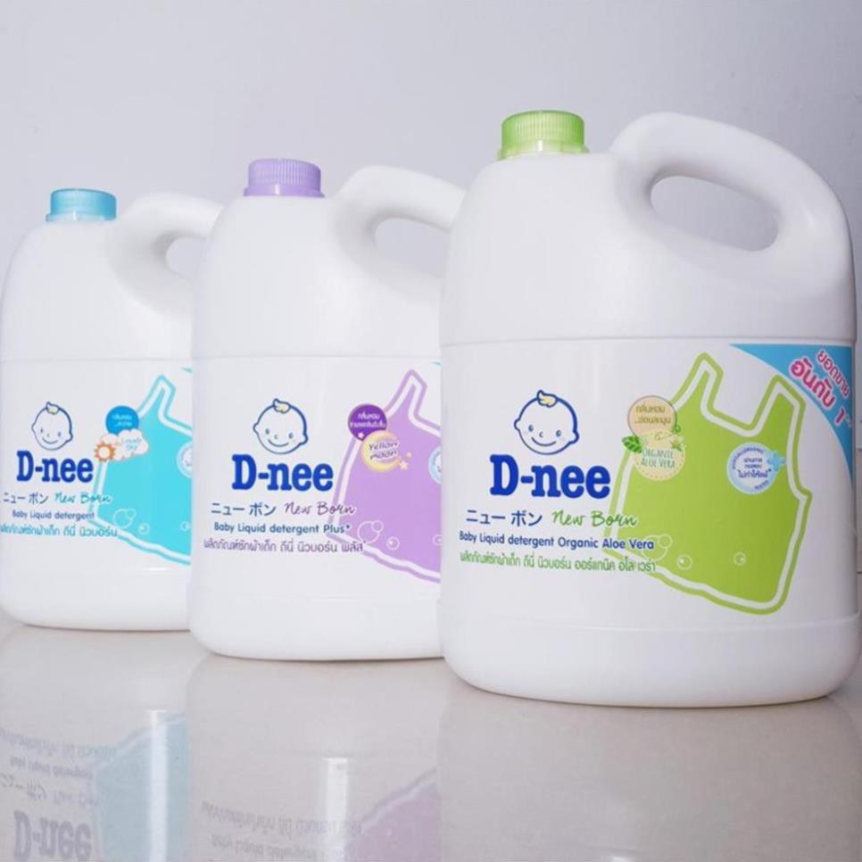 Nước Giặt Dnee  Nước giặt xả hàng đầu cho bé - Can 3L  - Date Mới Nhất