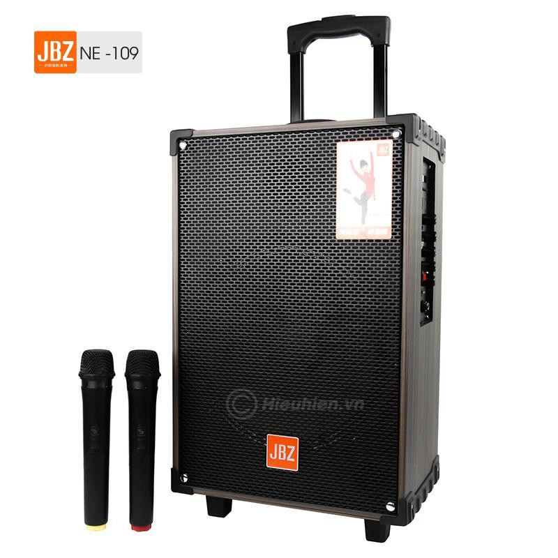 Loa kéo di dong jbz 109.. Bass 3 tấc +2 micro Ko Dây