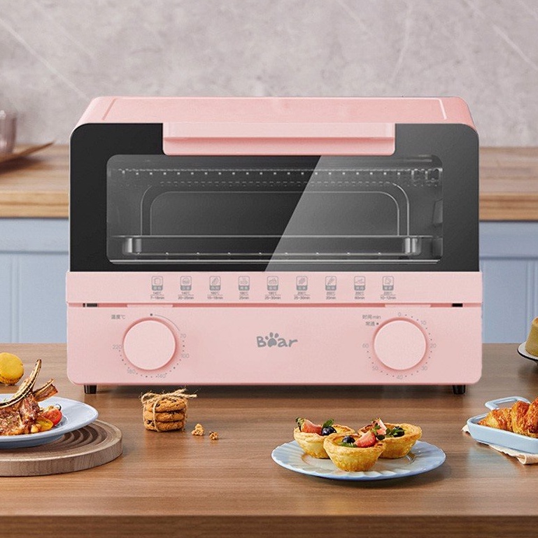 Lò Nướng Điện Mini Đa Năng BEAR 10L DKX-F10K5, Dùng Cho Gia Đình, Công Suất 800W, Bảo hành 18 tháng