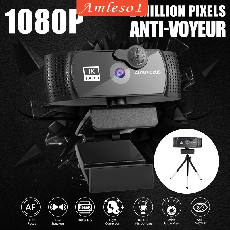 Webcam 1080p Hd W / Tiếng Ồn Kèm Micro Cổng Usb Cho Máy Tính Để Bàn | BigBuy360 - bigbuy360.vn