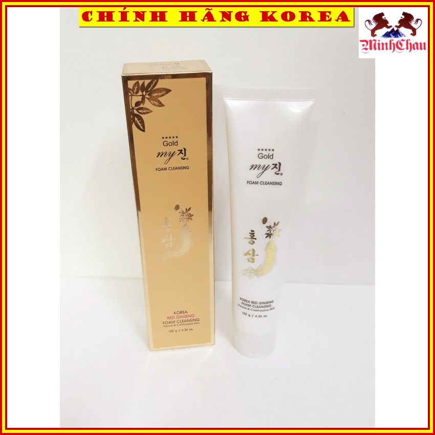 Sữa Rửa Mặt Hồng Sâm My Gold Vàng Hàn Quốc, minhchau