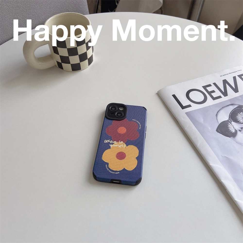 Ốp điện thoại hình hoa đơn giản cho iPhone 13Pro 12 ProMax 11 X XR Xs Max 7Plus 8Plus