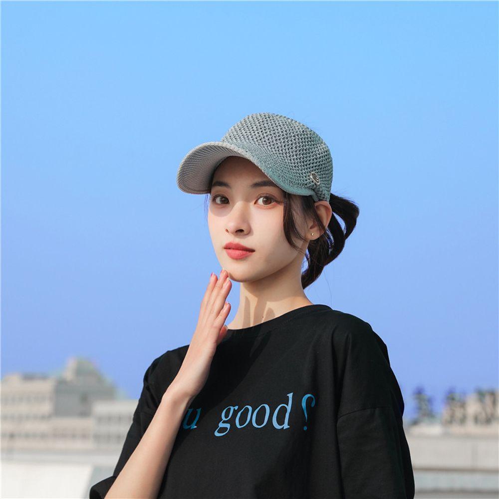 Mũ Lưỡi Trai Cotton Chống Nắng Mùa Hè Sáng Tạo Có Thể Gập Gọn Cho Nữ