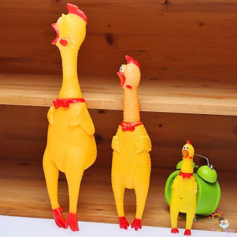 GÀ BÓP Biết Kêu Shrilling Chicken, Phát Ra La Hét Tiếng Gà Ngộ Nghĩnh - Đồ Chơi Cho Chó Mèo 17cm