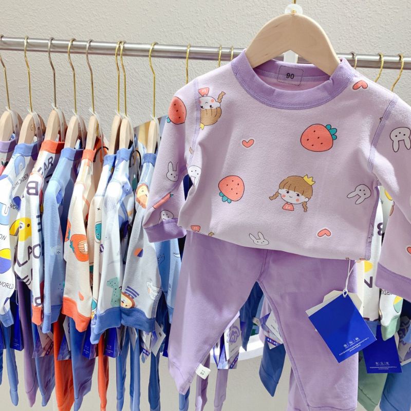 Link1 có Link2 12- 20kgBộ mặc nhà Nỉ nhung dày ấm thu đông cho bé trai bé gái  hàng  cao cấp dày ấm