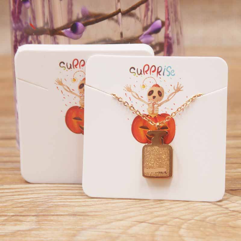 Bộ 100 Thẻ Vuông Trưng Bày Trang Sức 5*5cm