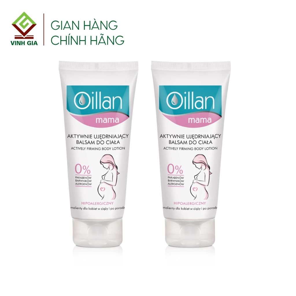 Sữa Dưỡng Thể OILLAN MAMA ACTIVELY FIRMING BODY LOTION Giữ Ẩm, Bảo Vệ Và Hạn Chế Rạn Da Cho Phụ Nữ Mang Thai Tuýp 200ml