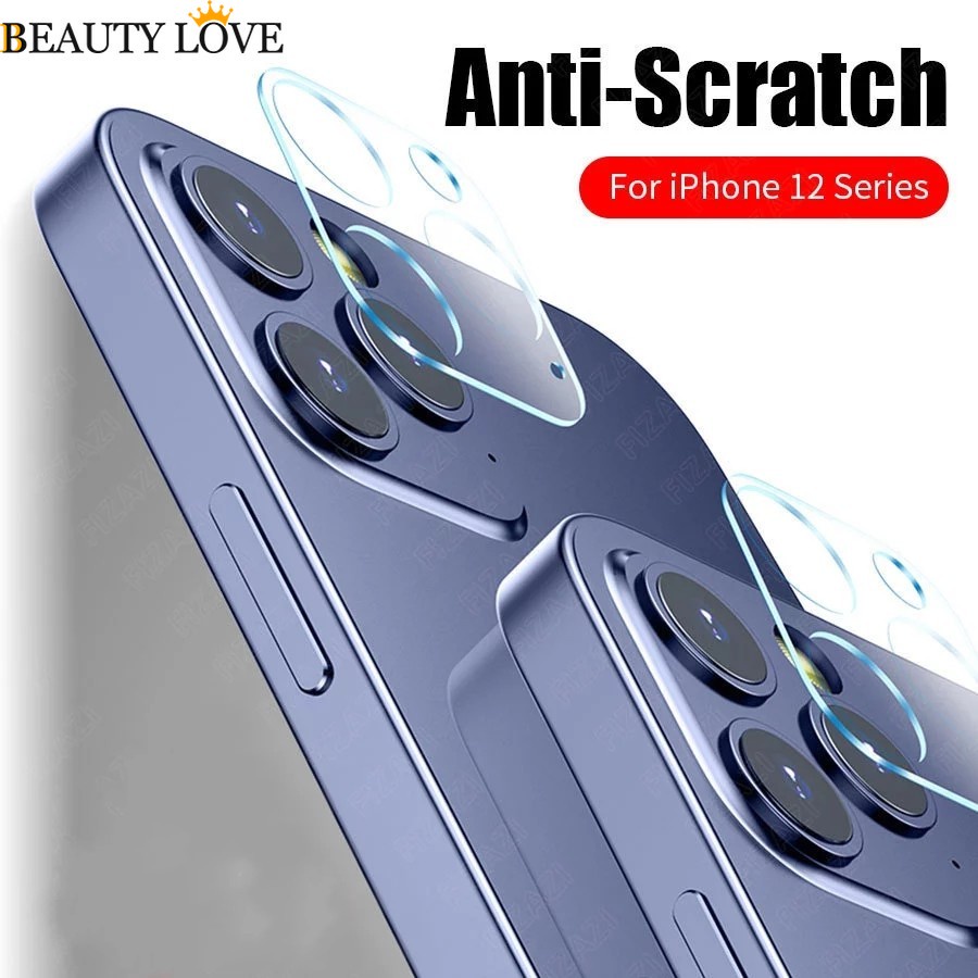 Kính Cường Lực 9D HD Trong Suốt 9H Chống Trầy Bảo Vệ Ống Kính Máy Ảnh Cho iPhone 12 Pro / Pro Max