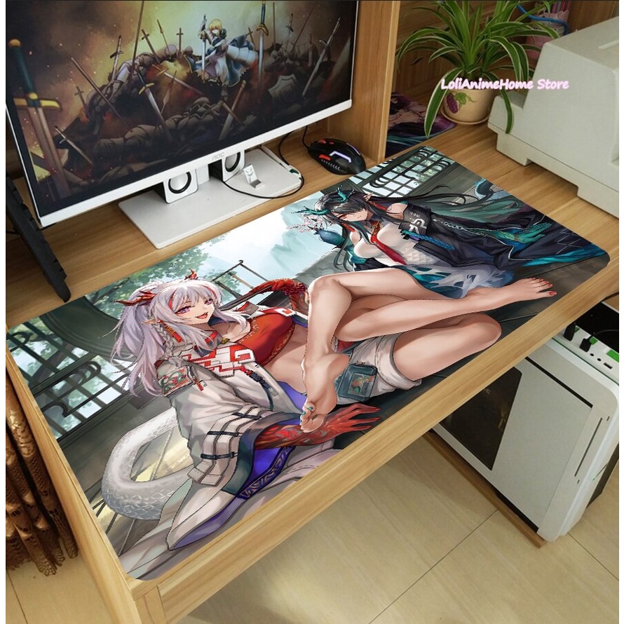 Tấm Lót Chuột Và Bàn Phím Máy Tính Dày In Hình anime arknights dusk nian mizuki 2022