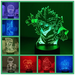 Hunter X Hunter ❥ ❈ Đèn ngủ Thay đổi màu sắc Gon Killua Kurapika Hisoka Màu sắc Thay đổi đèn đầu giường Trang trí phòng ngủ cho trẻ em