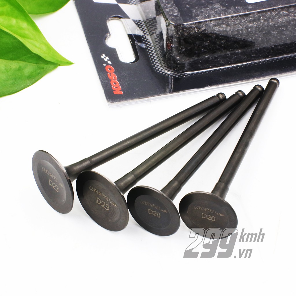 Bộ 4 cây supap Koso độ cho xe Winner, Sonic - Size 20/23, size 22/25