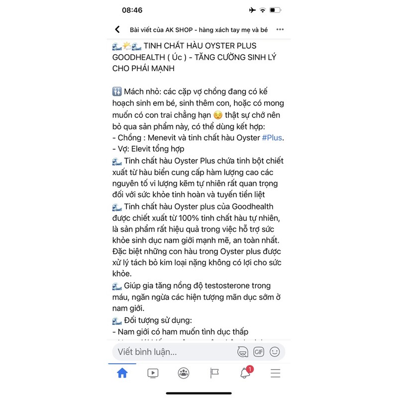 Tinh chất hàu Oyster 60v Úc hàng chuẩn hãng | BigBuy360 - bigbuy360.vn