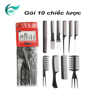 ComBo Gói 10 Chiếc Lược Phụ Kiện Cho Tóc