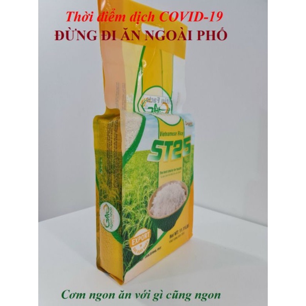 Gạo Hữu Cơ ST25 túi 5kg