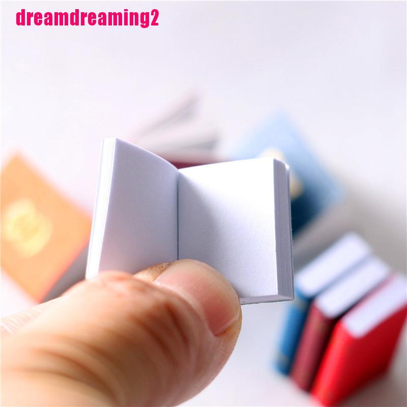 Bộ 4 Mô Hình Cuốn Sách Mini Tỉ Lệ 1 / 12 Dùng Trang Trí Nhà Búp Bê