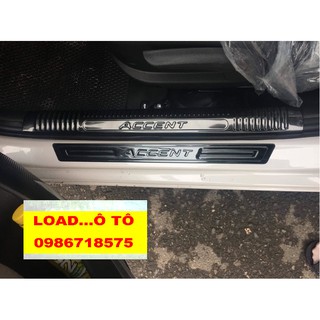 Ốp bậc chân Trong, Ngoài Titan Accent 2018-2020,2021 Chống trầy chân Accent Load Ô tô