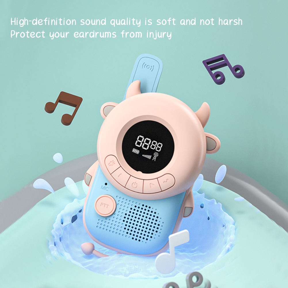 ✨Cổ Phiếu Sẵn Sàng✨ Set 2 Bộ Đàm Hình Động Vật Dễ Thương Cho Bé