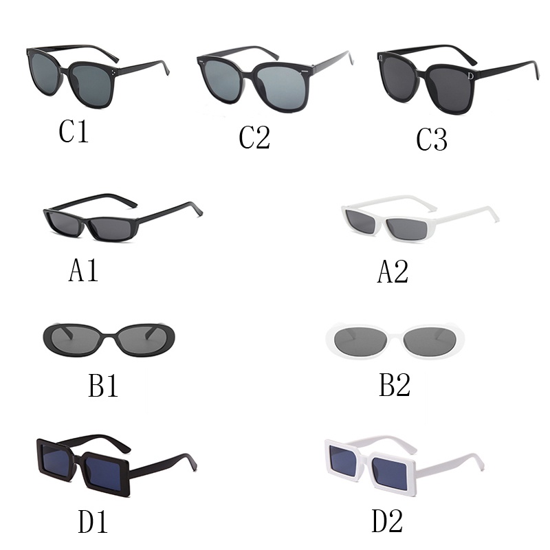 Kính râm gọng vuông bo tròn cỡ lớn thời trang cổ điển dành cho nam / nữ