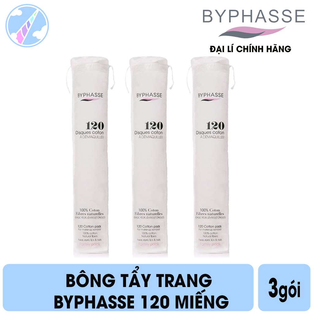 Bông Tẩy Trang Byphasse 120 Miếng