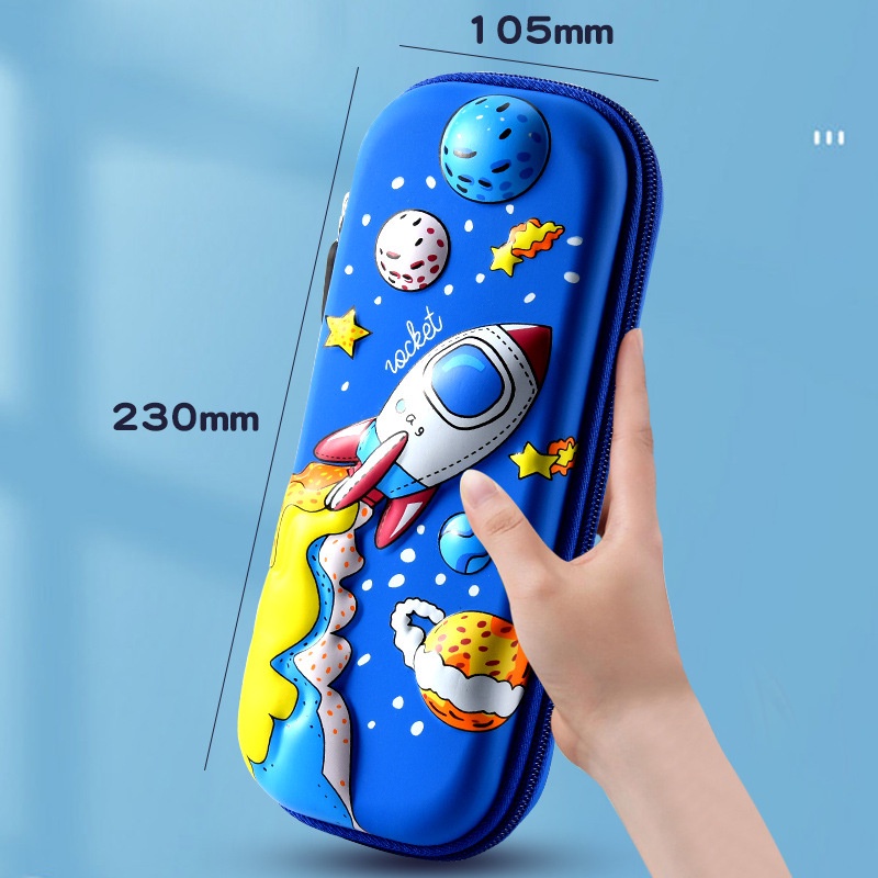 Hộp Đựng Bút Học Sinh 2 Ngăn Hoạt Hình 3D Có Chọn Mẫu