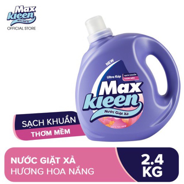 Nước giặt can MAX KLEEN 2.4kg, 3,8kg