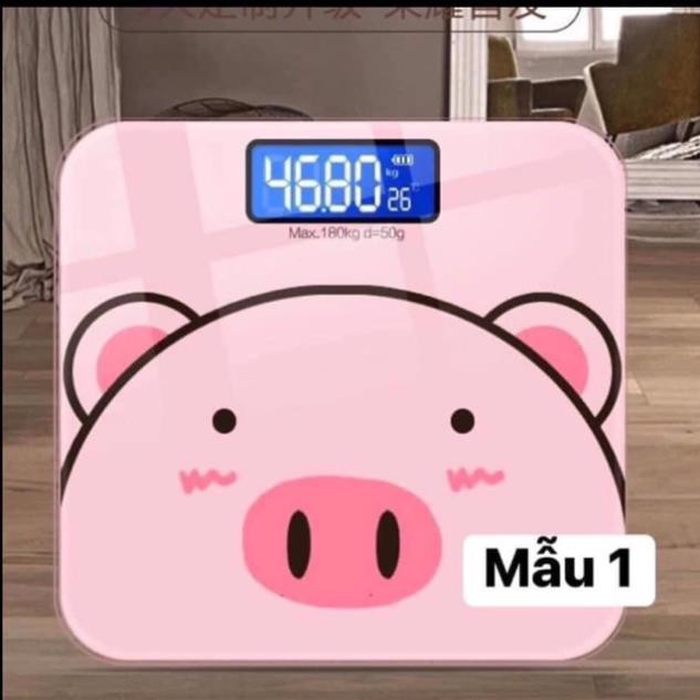 Cân điện tử sức khoẻ hình lợn hồng PINK PIG siêu yêu