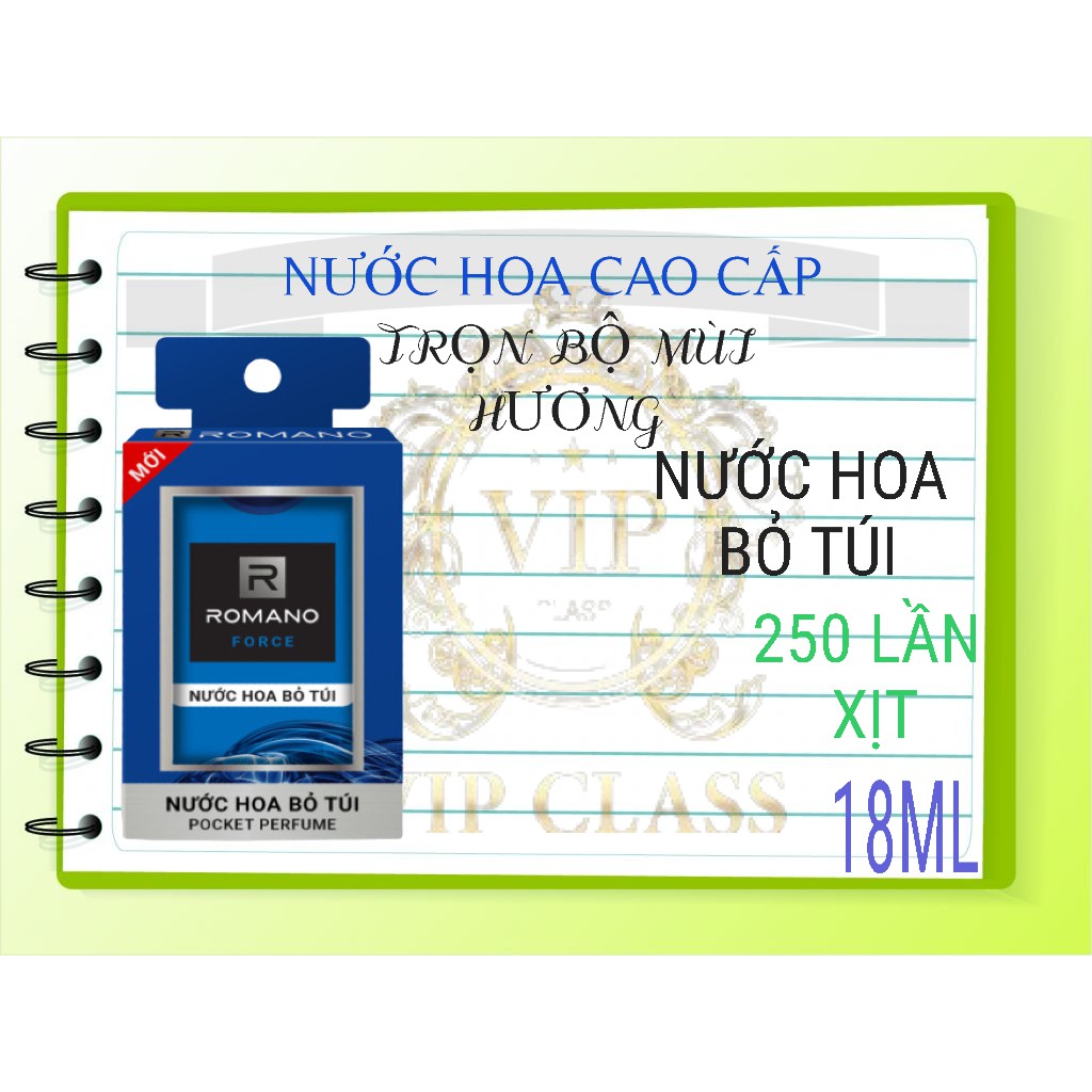 ROMANO_ NƯỚC HOA BỎ TÚI 18ML TIỆN DỤNG. | BigBuy360 - bigbuy360.vn