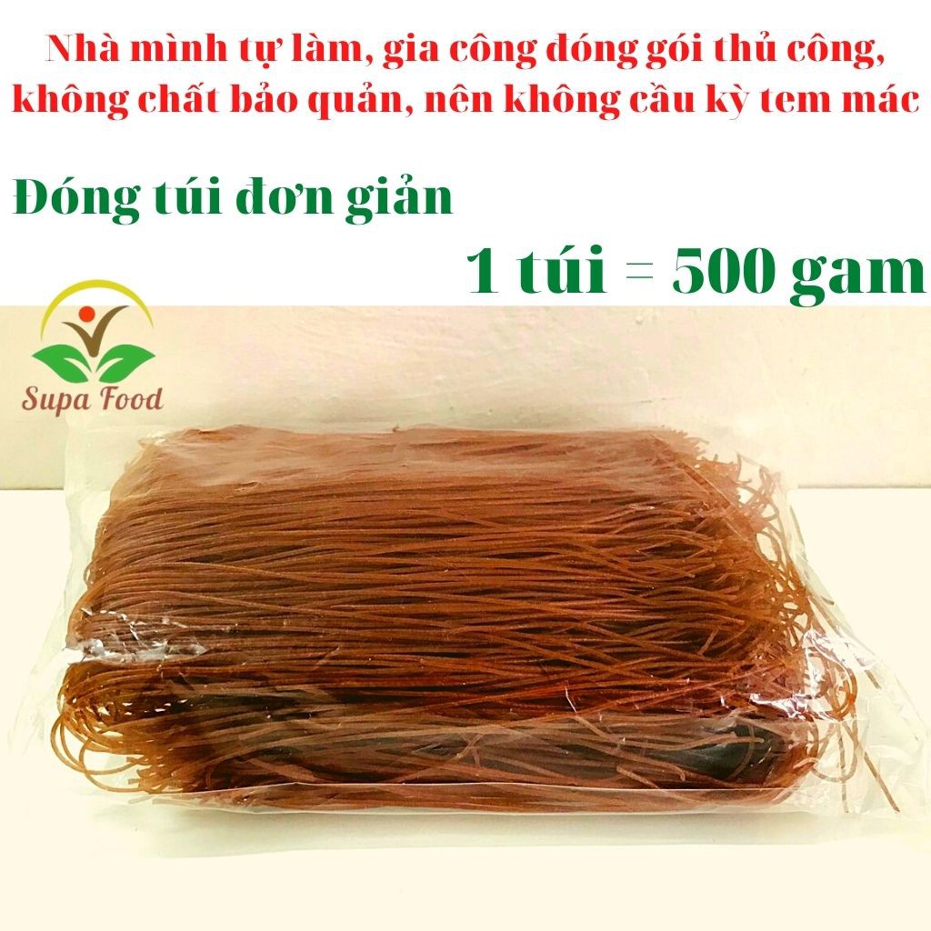 Bún Gạo Lứt Đỏ  - BÚN Khô Thực Dưỡng Cao Cấp Làm Từ GẠO NỨT - bún huyết rồng- Alokids TB