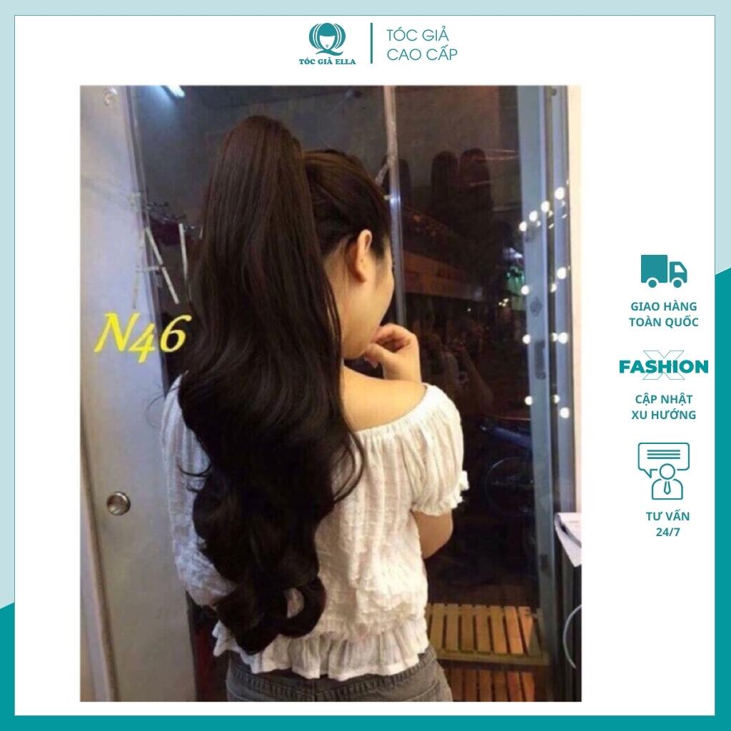 Tóc giả nữ giá rẻ ❤️FREESHIP❤️ Tóc giả ngoặm xoăn n46