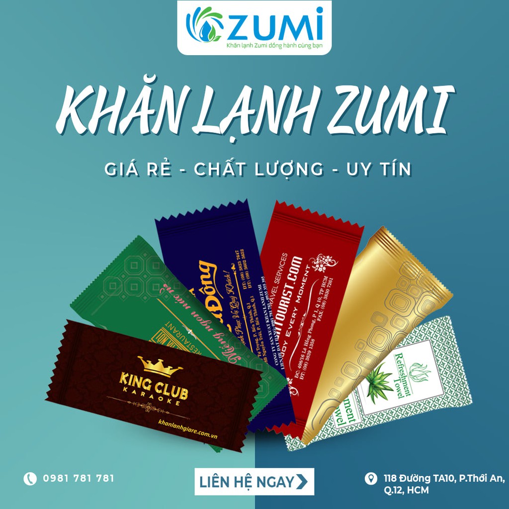 Combo 100 Khăn Lạnh Cao Cấp Loại 2