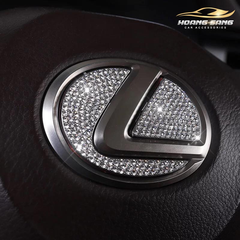 Logo Đính Đá Gắn Vô Lăng - Đính Đá Logo Mazda - Đính Đá Logo Mercedes - BMW - Honda - Hyundai