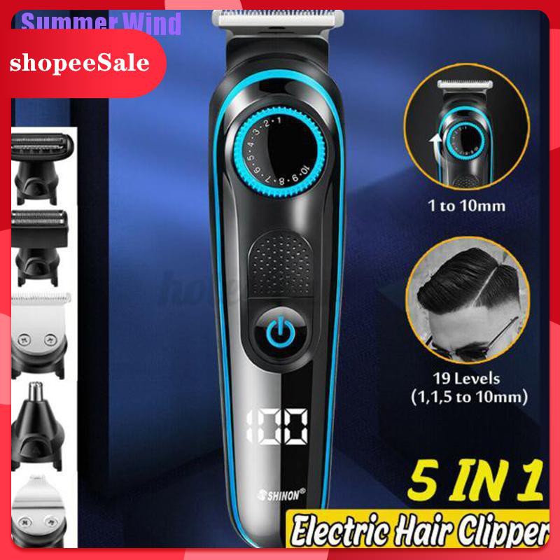 Hàng Hot ] Summer Wind❥Mens Hair Clippers Cordless Electric Nose Beard  Razor Trimmer Shaver Haircut Set | Shopee Việt Nam