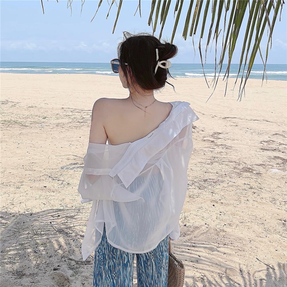 Áo Khoác Cardigan Chiffon Mỏng Chống Nắng Thời Trang Mùa Hè 2022 Phong Cách Pháp Cho Nữ
