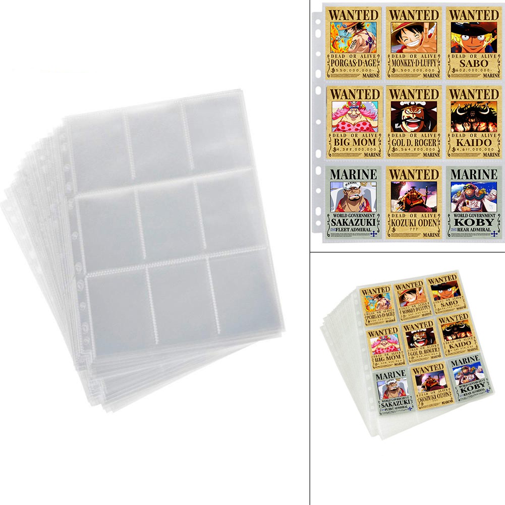 5 SHEET 3x3 - 9 ô trong suốt 2 mặt đựng Card/ thẻ bài/ ảnh/ photocard size 6.5 x 9cm(A4)