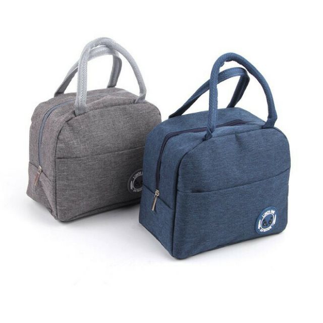 Combo túi giữ nhiệt , giữ lạnh LUNCH BAG cao cấp và 3 đá coldpack