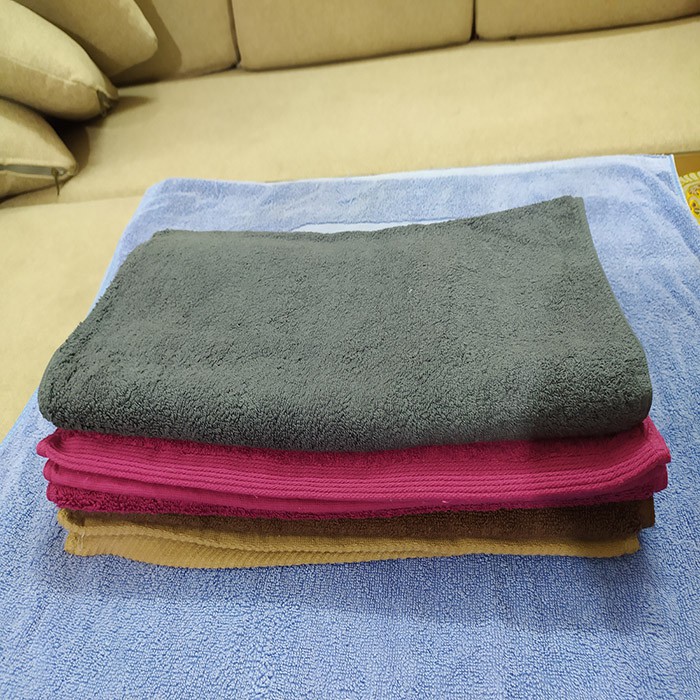 Combo 2 khăn tắm 100% cotton xuất  Hàn siêu mịn KT: 40cm x 80cm