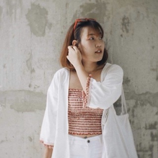 Kimono Tua Bi (Trắng/Đen/Hồng)