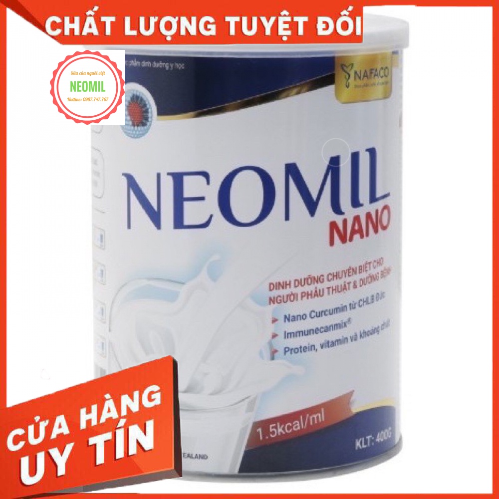 Sữa bột Neomil Nano 1,5 kcal/ml (KLT: 400g) – Tốt nhất cho Phụ nữ sau khi sinh, Người dưỡng bệnh, ng