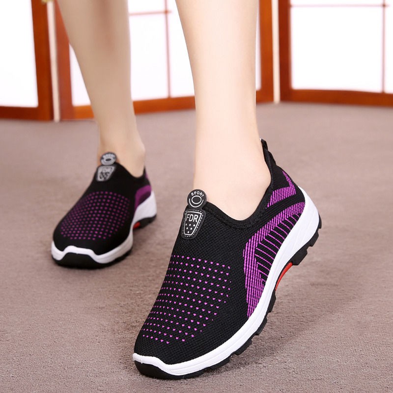 Giày Búp Bê Đế Bằng Phong Cách Bắc Kinh Cổ Điển Cho Nữ