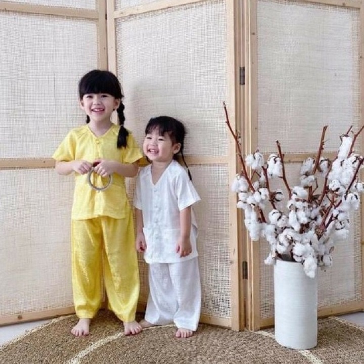 Bộ quần áo bà ba Habi Fashion cho bé từ 8-18kg