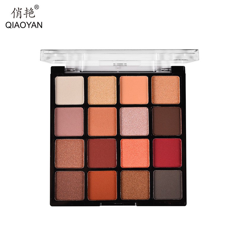 16 color peach blossom makeup pearlescent eyeshadow palette earth color nude makeup beginners are not easy to smudge makeup eyeshadow