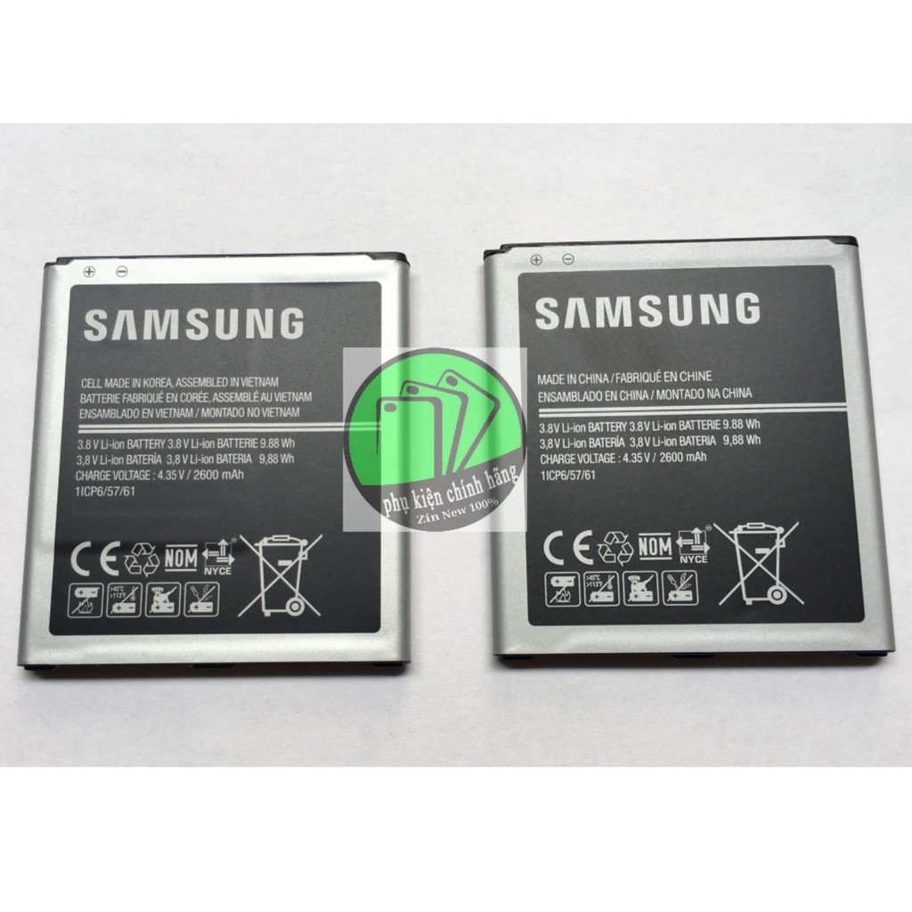 Pin Điện Thoại (G530CBE) SAMSUNG J5, On5 2015, J3,J310, J320, J2 Prime, Grand Prime dung lượng 2600mAh hỗ trợ 24/24/7