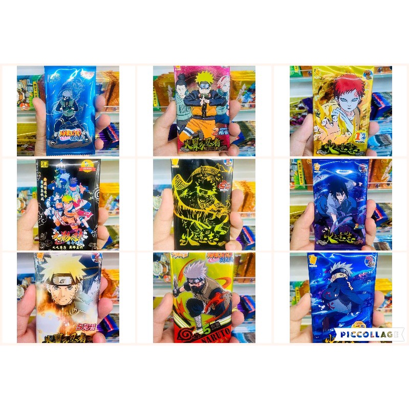 Tổng hợp Set 5 ảnh thẻ nhân phẩm Anime Naruto ngẫu nhiên chibi xinh xắn