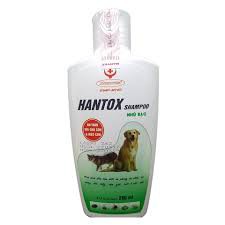 Sữa Tắm Trị Ve Rận Bọ Chét An Toàn Với Chó Con Và Mèo Con Hantox Shampoo Xanh Nhũ Bạc 200ml