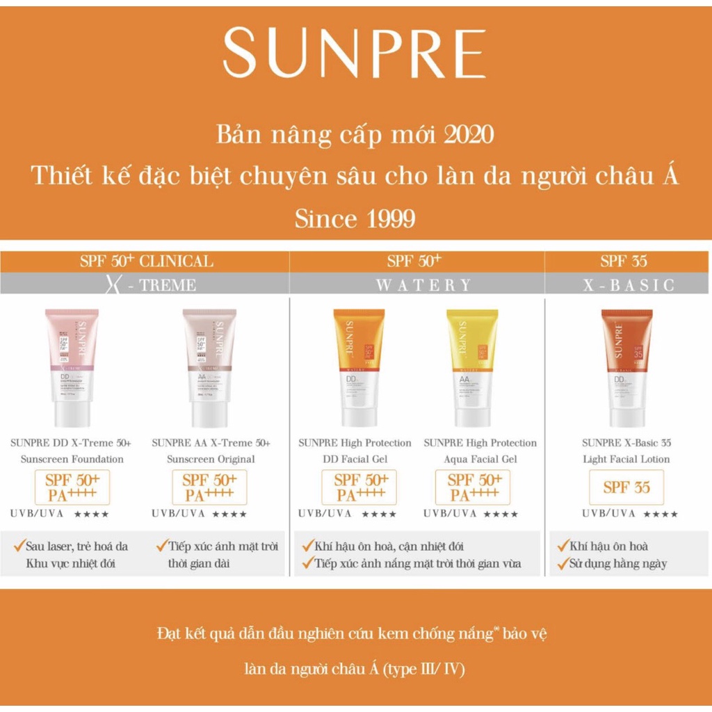 Kem chống nắng SUNPRE DD