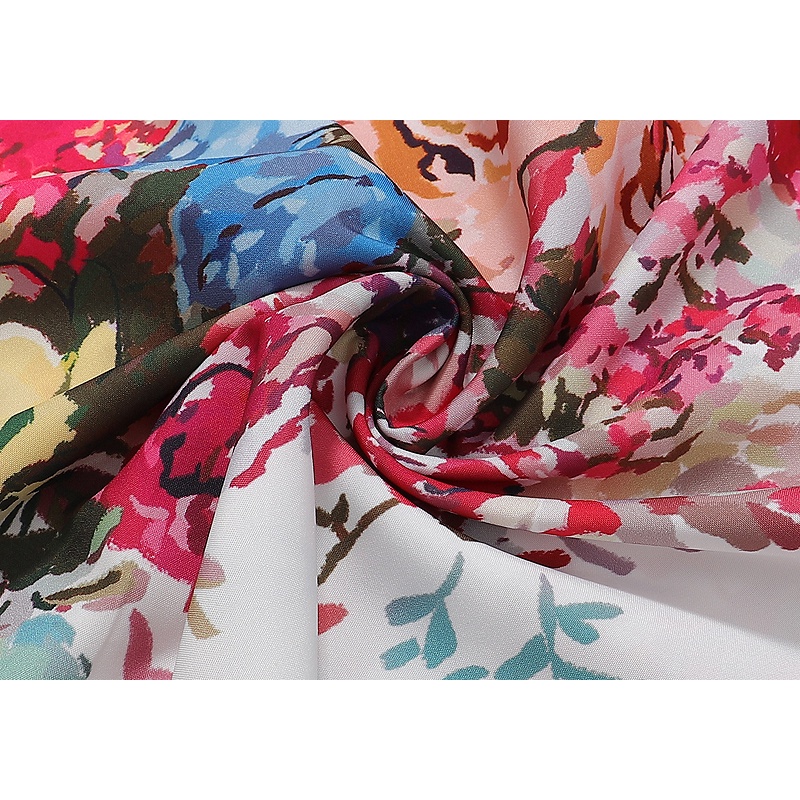 L &amp; V Áo Sơ Mi Dài Tay In Hoa Hợp Thời Trang