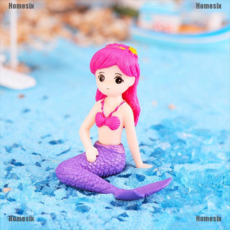 [HoMSI] Mermaid DIY Mini Miniature Figurine Garden Dollhouse Decor Micro Landscape SUU