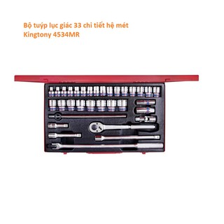 Bộ tuýp 33 chi tiết hệ mét Kingtony 4534MR - 1/2"