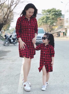 Sét áo sơ mo cho mẹ và bé